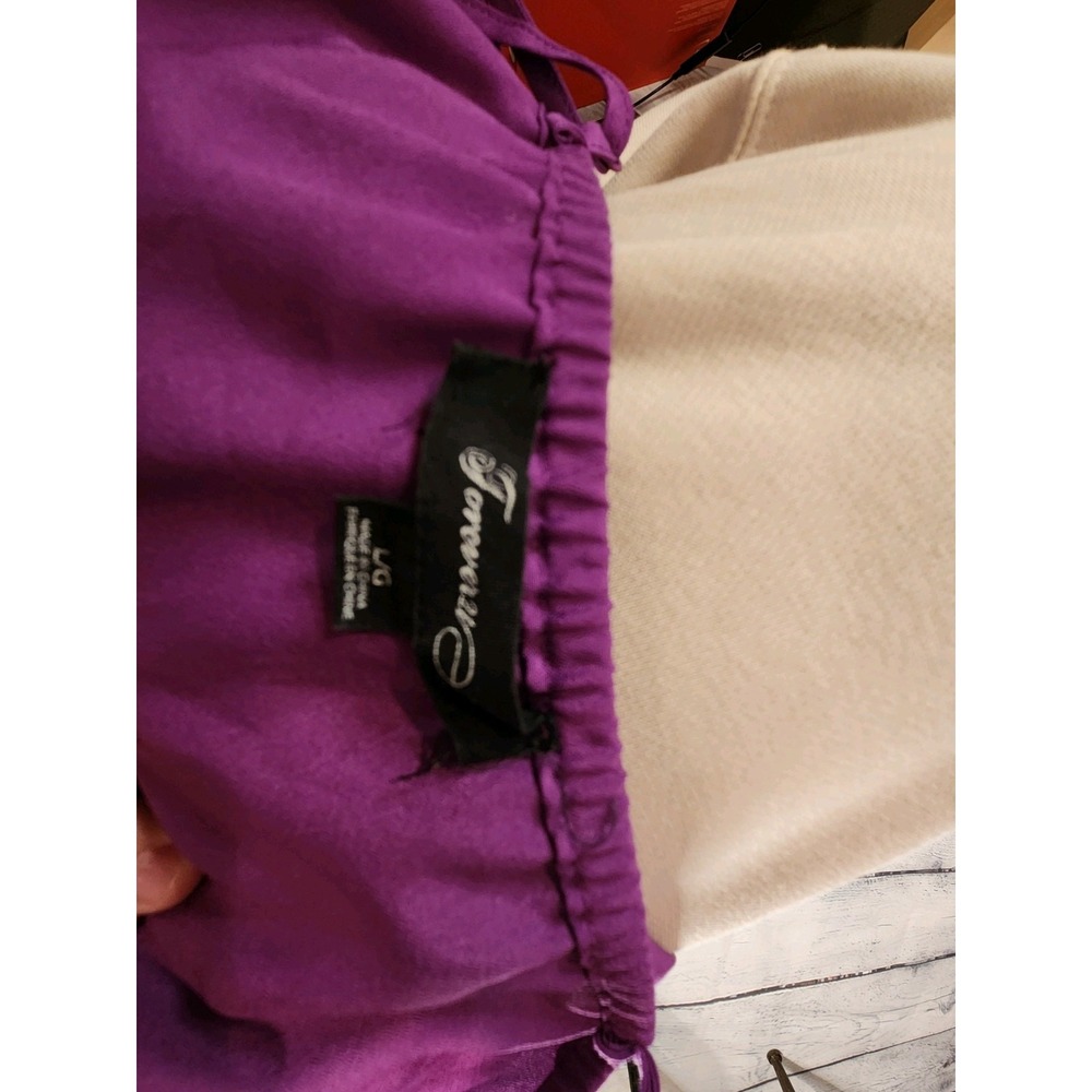 Forever 21 Purple Dress Short Sz L - Picture 4 of 8